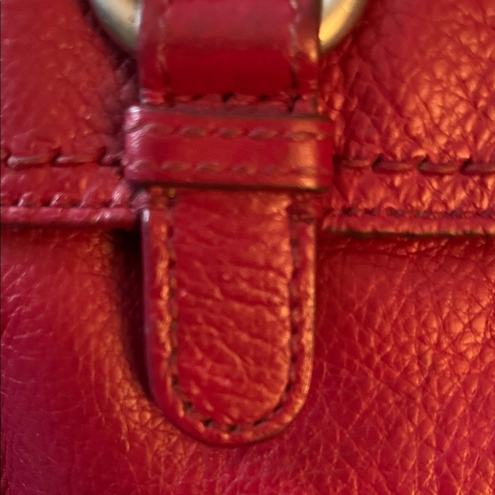 Fossil Deep Red Leather Crossbody  Messenger Bag - Picture 4 of 16